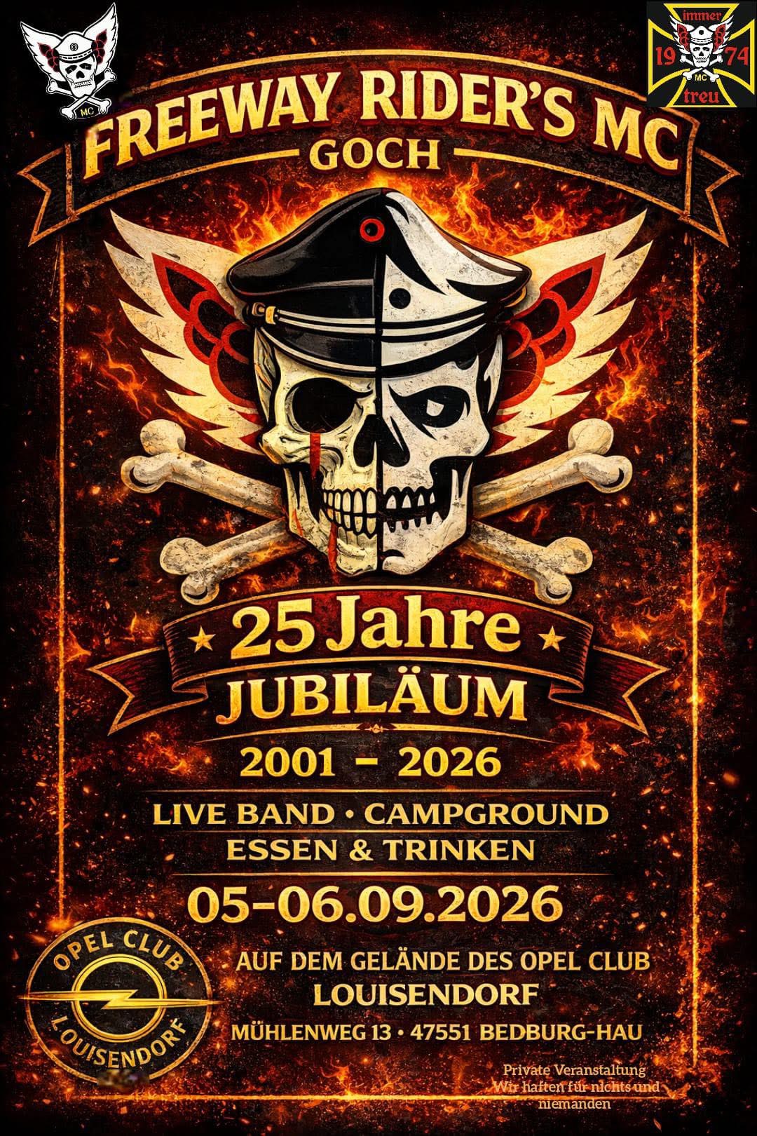 25 Jahre Freeway Rider's MC Goch