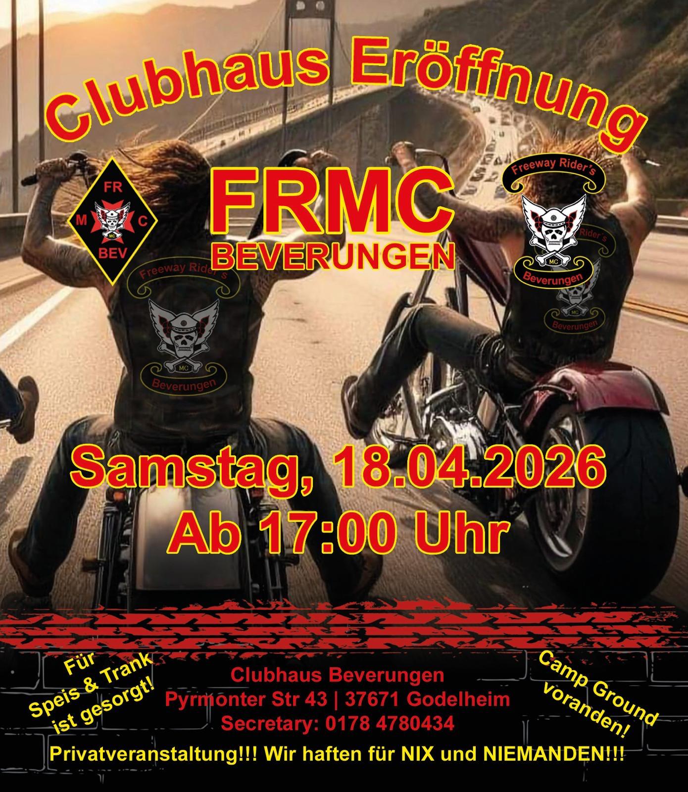 Clubhauseröffnung Freeway Rider's MC Beverungen